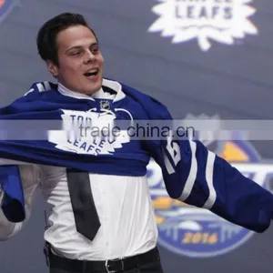 Sublimate Goalie Cut Toronto Maple Leaf Hockey Jersey thumbnail-6