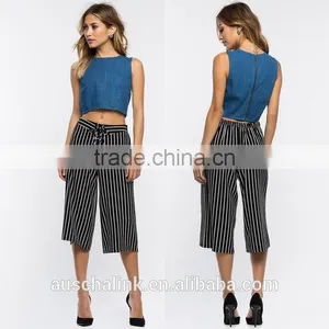 Summer Stripe New Model Culottes Pants Fashion Deisgn thumbnail-6