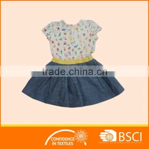 Cartoon Printed Children Wear Cotton Baby Girl Dress thumbnail-2