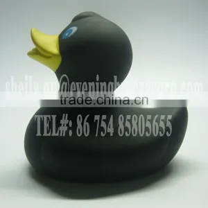 Wholesale Cheap 8cm Floating Black Rubber Duck , Squeaky Black Duck, Cheap Black Bath Duck thumbnail-1