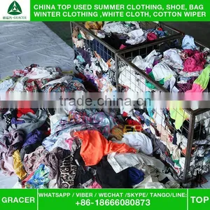 Stock Recycling Hot Sale In Uk Small Bales Unsorted Cotton Blouse Second Hand Cream Clothes thumbnail-5