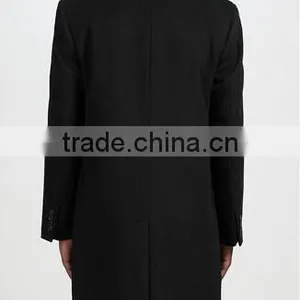 2014 Latest Style Formal Occasion Slim Fit Mens Cashmere Best Selling Men Coat thumbnail-4