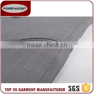 New Design Double Breast Light Grey Coat Pant Business Men Suit thumbnail-6