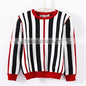 Clothing Children 2015 New Fashion Simple Style Stripes Pullover Sweater Free Shipping thumbnail-1