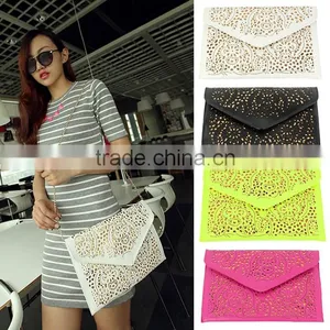 Women's Vintage Hollow Out Envelope Clutch Shoulder Cross-body Bag 18493# thumbnail-1