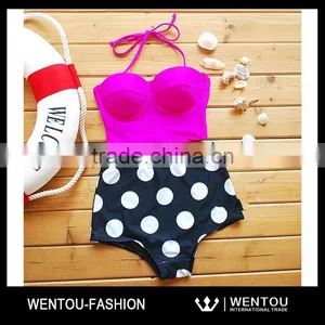 Wholesale High Waist Bikini Girls Swimwear thumbnail-5