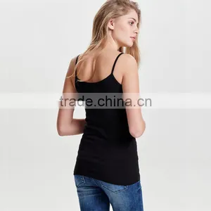 White Black Camisoles for Women Narrow Shoulder Straps Slim Lace Tank Tops thumbnail-4