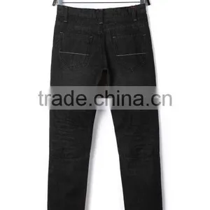 Bulk Wholesale Black Color Kids Elastic Waist Denim New Style Boys Pants Jeans thumbnail-2