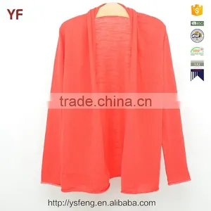 Plain Kids No Button Knit Cardigan Girls Sweater Design thumbnail-1