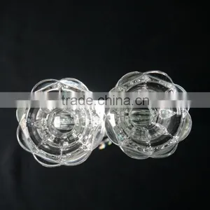 Hot Sale !!! Unique Crystal Heart-shaped Candle Holder With Diamond for Wedding Table Decration JKC-000 thumbnail-3