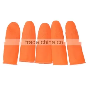 100Pcs/Pack Orange Thick Silicone Finger Cots thumbnail-2