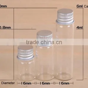16mm Clear Glass Wishing Bottle With Cork Stopper and Test Tube for Lab thumbnail-3
