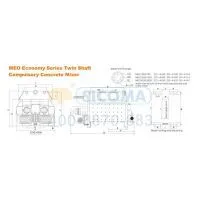 SICOMA MEO Economical Series Twin Shaft Compulsory Concrete Mixer thumbnail-3