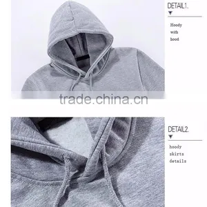 OEM Custom Heavy Cotton Blend Crewneck Sublimation Printing Sweatshirt Stitching Hoodies thumbnail-3
