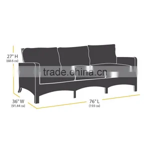 3-Seater Deep Lounge Sofa Patio Cover thumbnail-4