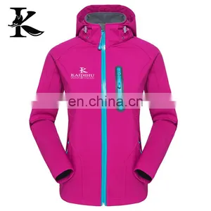Outdoor Womens Hooded Winter Softshell Jacket thumbnail-1