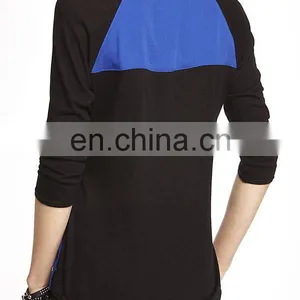 CHEFON Raglan Long Sleeve Pocketed Simple Design Lady Blouses for Women 2014 thumbnail-2