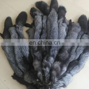 Wholesale Tanned Silver Fox Fur Skin Fox Fur Pelt For Garment thumbnail-3