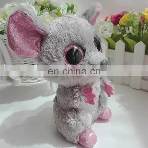 TY Branded Furry Big Eyed Plush Mouse China Factory Plush Toys thumbnail-3