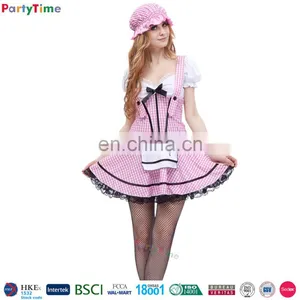 Wholesale Pink Halloween Japanese Maid Costume thumbnail-1