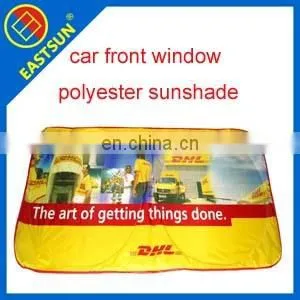 2017 Printing Silver Polyester Front Window Car Sunshade thumbnail-1