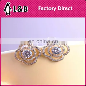 Plastic Flower Earrings Flower Shaped Earrings thumbnail-5