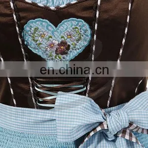 Classical Women Maid Dress European Clothing Beer Dirndl Women Casual Dress (Traditional Bavaria Dirndls) thumbnail-6