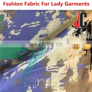 Textile Shanghai 100 Print Viscose Rayon Print Woven Challie Fabric for Woman Dress thumbnail-5