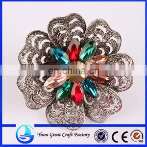 Mixed Color Horse Eye Diamond Brooch thumbnail-1