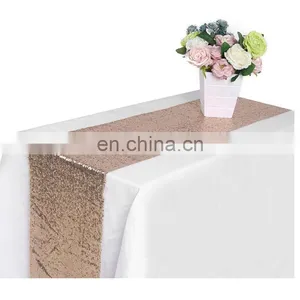 TR010C Wholesale Cheap Made in China Red Satin Table Runners for Weddings thumbnail-5