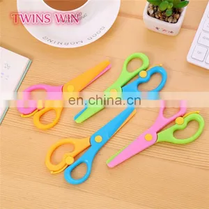 Factory Cheap Price Creative Innovative Designed Office Stationery Types of Eco-friendly Colored Plastic Scissors thumbnail-2