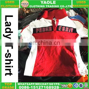 China Second Hand Clothes Bales/bulk Wholesale Used t- Shirt Price in Italy thumbnail-4