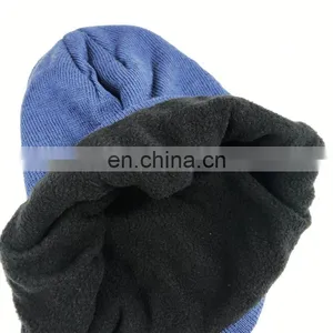 Custom Organic Bamboo Knitted Hat Beanie With Logo Flat Embroidery thumbnail-3