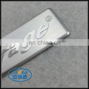 Competitive Price Silver Custom Brushed Badge Aluminum Label thumbnail-5