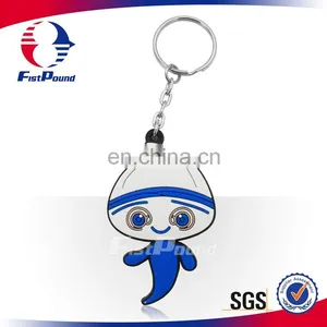 Fashion Cartoon Custom Logo PVC Key Chains thumbnail-1