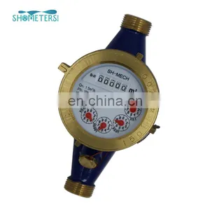 15mm Multi Jet Brass Housing Dry Dial Water Meter thumbnail-5