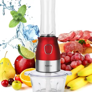TOYIN SUS304 300W 3-in-1 Food Processor Electrical Blender Juicer Meat Grinder Grain Grinder Patented Product thumbnail-2