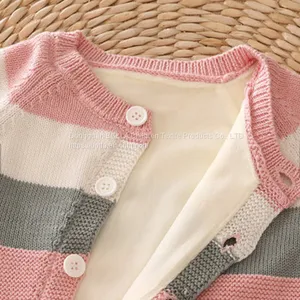 Knitted Newborn 100% Cotton Baby Rompers Infant Toddlers Clothing Pajama Romper thumbnail-5