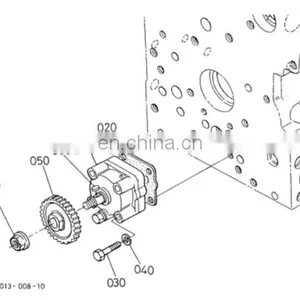 1E013-3501-3 V2003 Oil Pump Assy for V2003 Engine Spare Parts thumbnail-1