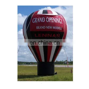 Hot Air Balloon Shaped Inflatable Ground Decoration Rainbow Color Rooftop Balloons for Party Events thumbnail-6