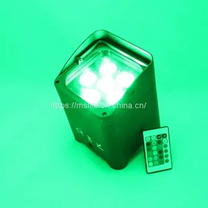 6x15W/18W 6 In1RGBWAUV Wireless DMX Stage Effect LED Uplight Rechargeable Battery Powered Par Light thumbnail-2