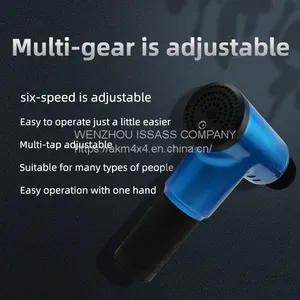 Electric Muscle Massager Therapy Fascia Massage Gun Deep Vibration Muscle Relaxation Fitness Equipment With 4 Massage Heads thumbnail-2