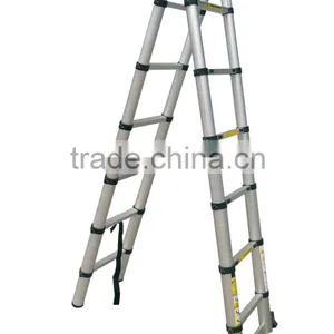 Multipurpose Telescopic Ladder With Hinged Middle thumbnail-1