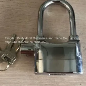 Waterproof Anti-theft Siren Long Shackle Silver Color Alarm Motorcycle Bike Bicycle Lock Padlock 110dba thumbnail-3