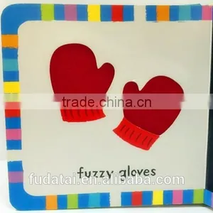 FDT Customized Fantastic and Cheap Baby Touch and Feel Board Book Printing With Cloth thumbnail-2
