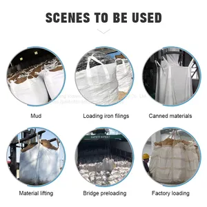 Cylinder Fabric Big Bag Sugar Bag 1000kg With PE Liner thumbnail-3