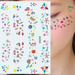 Cross Border Children's Day Face Sticker Cartoon Animation Face Makeup Cute Stage Performance Makeup Temporary Freckle Tattoo Sticker thumbnail-1