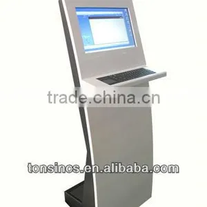 17" Self Service Touch Screen Query Information Kiosk With Metal Keyboard Inbuilt thumbnail-1