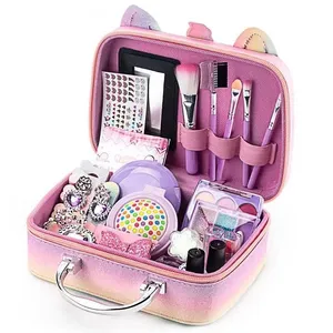 Popular Kids Cosmetics Makeup Set Include Kids Nail Polish Children Eyeshadow Pretend Cosmetic Toys for Kids Girls Beauty Set thumbnail-2