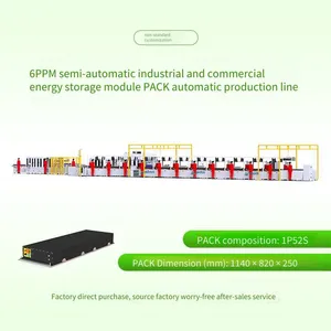 Automatic Production Line for Industrial and Commercial Energy Storage Module Pack, Double-speed Chain Assembly Equipment for Square Shell Battery Modules, Assembly Line thumbnail-3
